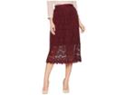 Romeo & Juliet Couture Lace Midi Dress (wine) Women's Dress