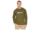 Nike Nsw Hybrid Crew Fleece (olive Canvas) Men's Clothing