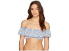 Splendid Chambray All Day Off The Shoulder Bandeau Top (chambray) Women's Swimwear