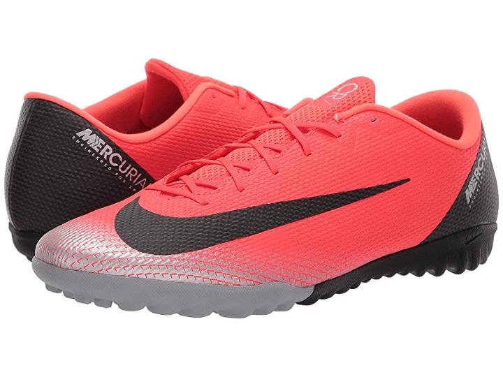 Nike Vaporx 12 Academy Cr7 Tf (bright Crimson/black/chrome/dark Grey) Men's Soccer Shoes