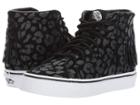 Vans Kids Sk8-hi Moc (little Kid/big Kid) ((leopard Suede) Black) Girls Shoes