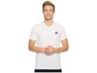 Adidas Ultimate V-neck Short Sleeve Tee (white) Men's T Shirt