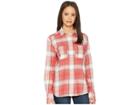 The North Face Long Sleeve Castleton Shirt (sunbaked Red Trailhead Plaid) Women's Long Sleeve Button Up