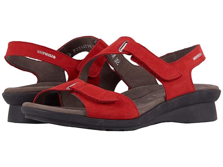 Mephisto Paris (scarlet Bucksoft) Women's Sandals