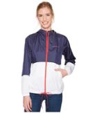 Columbia Flash Forwardtm Windbreaker (nocturnal/white/red Camellia) Women's Jacket