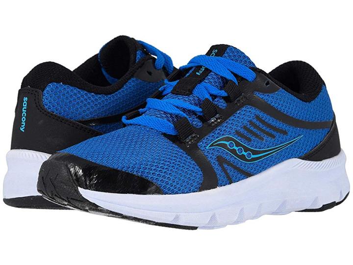 Saucony Kids Inferno Lite (little Kid/big Kid) (black/blue) Boy's Shoes