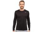 Nike Legend 2.0 Long Sleeve Tee (black/black/matte Silver) Men's T Shirt