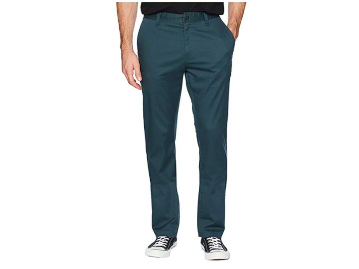 Volcom Frickin Modern Stretch Chino (navy Green) Men's Casual Pants