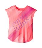 Nike Kids Wave Gradient Modern Tee (little Kids) (racer Pink) Girl's T Shirt