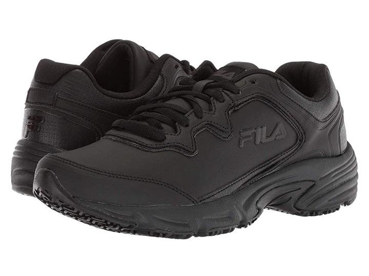 Fila Memory Fresh Start 2 Slip Resistant (black/black/black) Women's Shoes