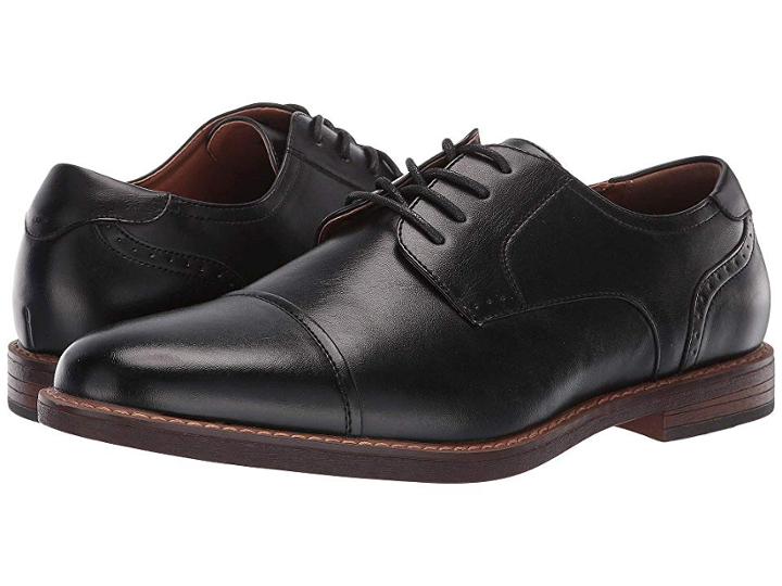 Nunn Bush Royce Cap Toe Oxford (black) Men's Shoes