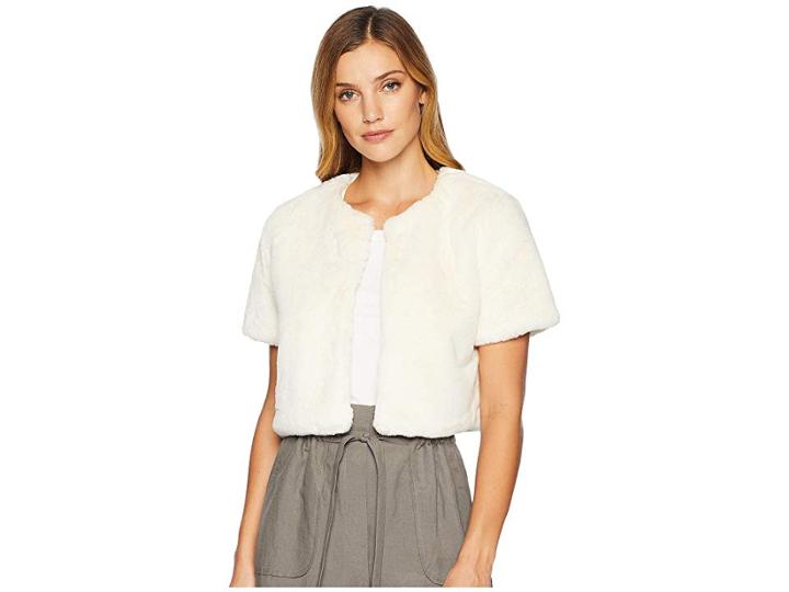 Echo Design Faux Fur Bolero (echo Ivory) Women's Jacket