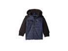 Urban Republic Kids Imagine Knit Melange W/ Fleece Sleeves Hoodie (toddler) (navy) Boy's Coat