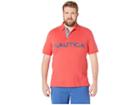 Nautica Big & Tall Big Tall Kauai Logo Polo (rose Coral) Men's Clothing