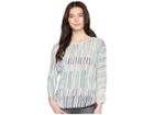 Nic+zoe Petite Sea Wall Stripes Top (multi) Women's Clothing