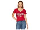 Champion College Indiana Hoosiers University V-neck Tee (cardinal 2) Women's T Shirt
