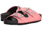 Suecomma Bonnie Jewel Buckles Flat Sandals (pink) Women's Sandals