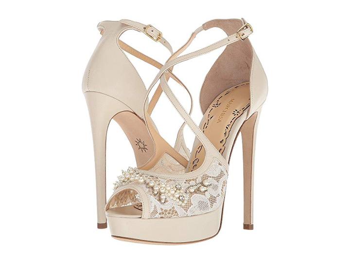 Marchesa Mattie (nude Metallic Suede) Women's Shoes