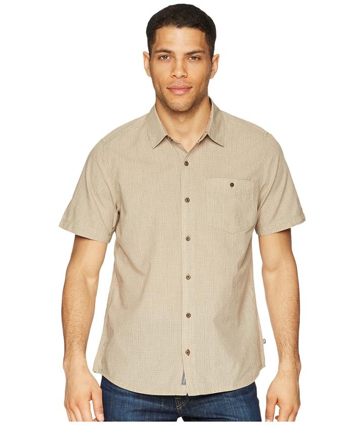 Toad&co Airbrush Levee Short Sleeve Shirt (honey Brown) Men's Clothing
