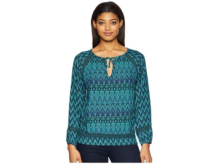 Prana Tacana Top (green Laurel) Women's Long Sleeve Pullover