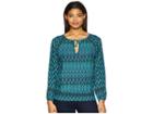 Prana Tacana Top (green Laurel) Women's Long Sleeve Pullover