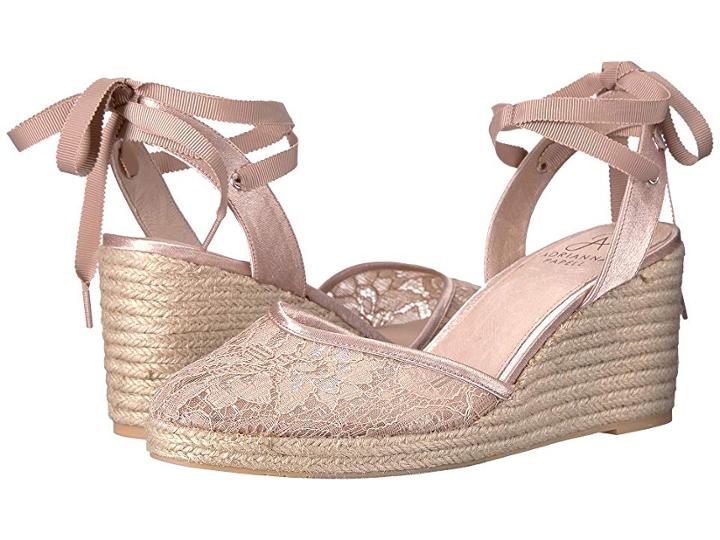 Adrianna Papell Penny (blush 1890 Lace) Women's Wedge Shoes