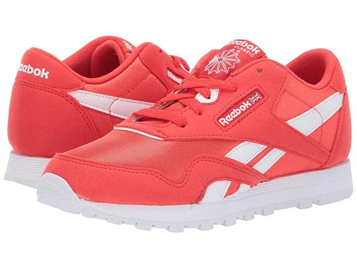 Reebok Kids Classic Nylon Mu (little Kid) (red/white) Kids Shoes