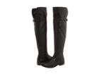 Frye Shirley Over-the-knee Riding (black Leather) Women's Pull-on Boots