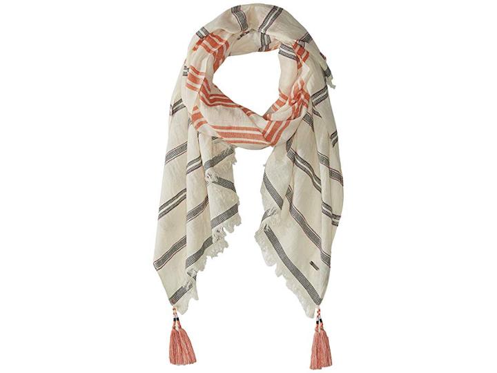 Steve Madden Hampton Stripe Yarn-dye Scarf (orange) Scarves