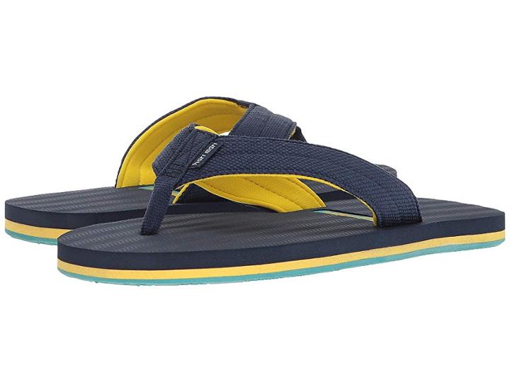 Hari Mari Dunes (little Kid/big Kid) (navy/yellow/aqua) Sandals