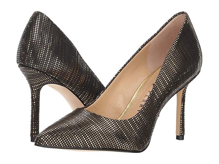 Katy Perry The Sissy (black/gold Metallic Circle) Women's Shoes