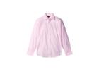 Tommy Hilfiger Kids Cross Gingham Shirt (big Kids) (light Pink) Boy's Clothing