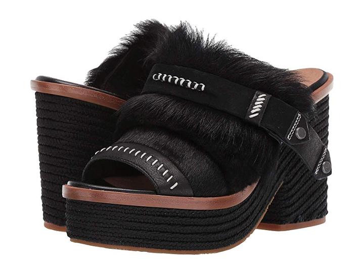 Ugg Fluff Punk Heel (black) Women's Shoes