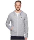 Psycho Bunny Double Face Hoodie W/ Printed Interior Logo (heather Grey) Men's Sweatshirt