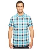 The North Face Short Sleeve Road Trip Shirt (vintage White Plaid (prior Season)) Men's Short Sleeve Button Up