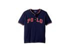 Polo Ralph Lauren Kids Cotton Mesh Henley Shirt (little Kids/big Kids) (french Navy) Boy's Clothing