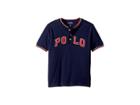 Polo Ralph Lauren Kids Cotton Mesh Henley Shirt (little Kids/big Kids) (french Navy) Boy's Clothing