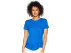 Lauren Ralph Lauren Twisted Pocket T-shirt (vivid Cyan) Women's T Shirt