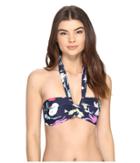 Seafolly Flower Festival Bandeau Top (indigo) Women's Swimwear
