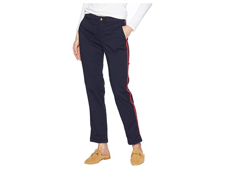 Lauren Ralph Lauren Stretch Cotton Skinny Pants (rl Navy) Women's Casual Pants