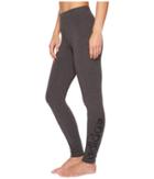 Adidas Essentials Linear Tights (dark Grey Heather/black) Women's Casual Pants
