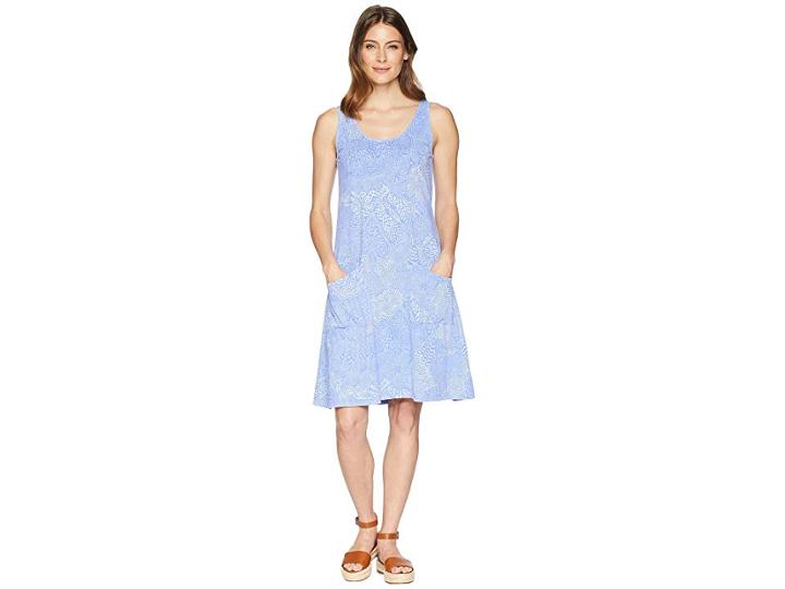 Fresh Produce White Tides Drape Dress (periwinkle) Women's Dress