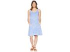 Fresh Produce White Tides Drape Dress (periwinkle) Women's Dress