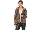 Juicy Couture Leopard Print Hooded Anorak (multi Regent Leopard) Women's Clothing
