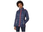 Tommy Hilfiger Packable Down Hooded Zip Front Jacket (navy) Women's Coat