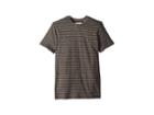 Original Penguin Short Sleeve All Over Jacquard Jasper Stripe T-shirt (true Black) Men's T Shirt