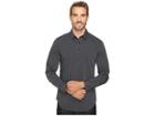 Calvin Klein Slim Fit Long Sleeve Infinite Cool Button Down Stripe Shirt (black) Men's Long Sleeve Button Up
