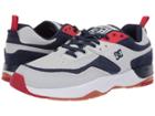 Dc E. Tribeka (light Grey/true Red) Men's Skate Shoes
