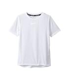 Nike Kids Dry Short Sleeve Running Top (little Kids/big Kids) (white/white) Boy's Clothing
