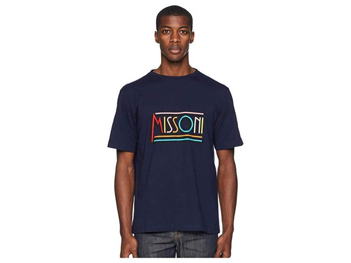 Missoni Retro Logo T-shirt (navy) Men's T Shirt